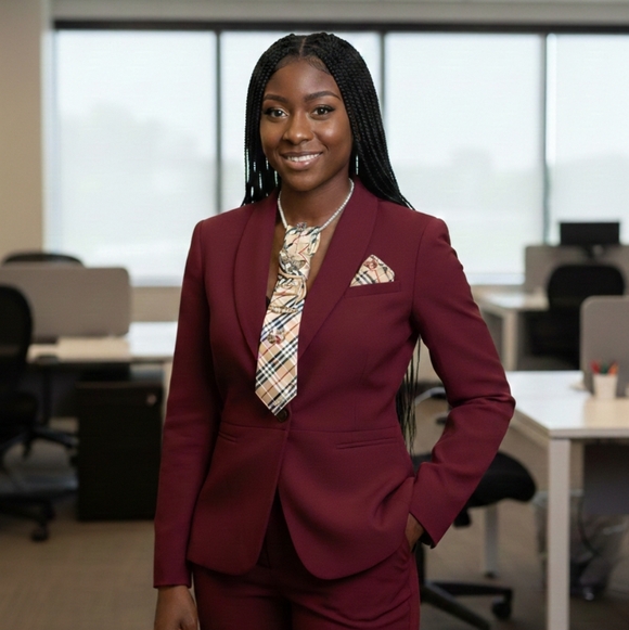 Handcrafted Luxury Fashion Necktie Necklace 📿 (PLAID PLEASURES) - Picture 3 of 17